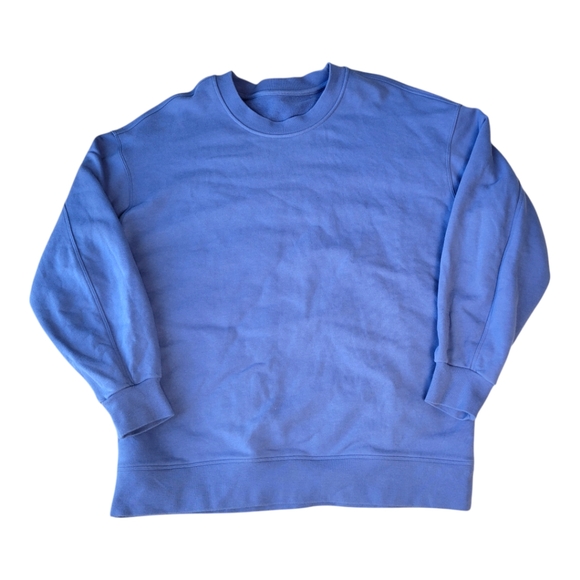 Lululemon Perfectly Oversized Crew Wild Indigo 8 - Picture 3 of 6